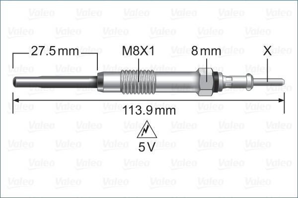 Glow plug (per unit)