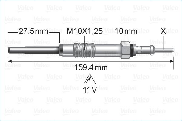 Glow plug (per unit)