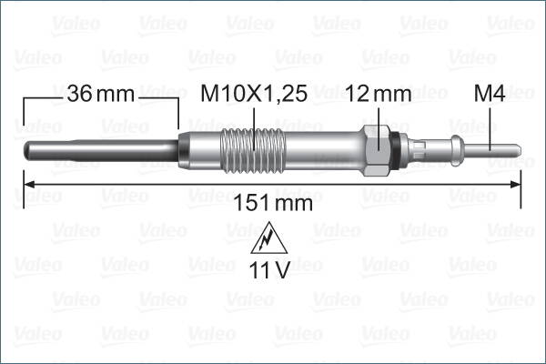Glow plug (per unit)