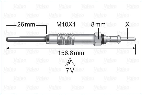 Glow plug (per unit)