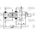 Huvudbromscylinder VALEO - 402251