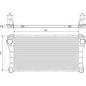 Intercooler, inlaatluchtkoeler VALEO - 818375