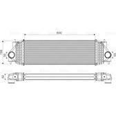 Intercooler, inlaatluchtkoeler VALEO - 818662