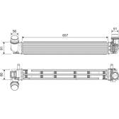 Intercooler, inlaatluchtkoeler VALEO - 818878