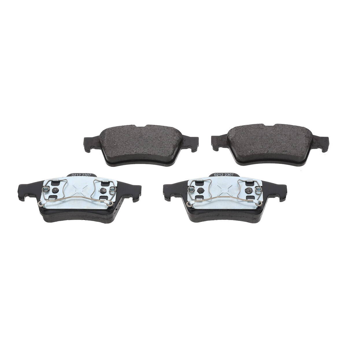 Rear brake pad set