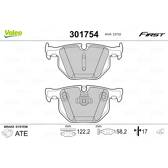 Jeu de plaquettes de frein arrière VALEO - 301754