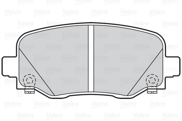 Rear brake pad set