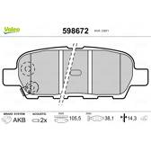 Kit 4 Plaquettes De Frein Arrière Pour Nissan 350Z Roadster 2003 (Essence) - Neuf ABS