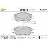 Jeu de plaquettes de frein avant VALEO - 301015