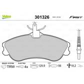 Jeu de plaquettes de frein avant VALEO - 301326