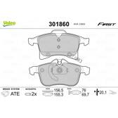 Jeu de plaquettes de frein avant VALEO - 301860
