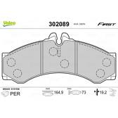 Jeu de plaquettes de frein avant VALEO - 302089