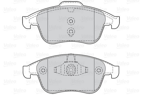 Front brake pad set
