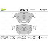 Jeu de plaquettes de frein avant VALEO - 302273