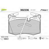 Jeu de plaquettes de frein avant VALEO - 302336