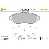 Jeu de plaquettes de frein avant VALEO - 302402