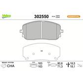 Jeu de plaquettes de frein avant VALEO - 302550