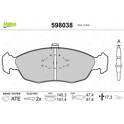Jeu de plaquettes de frein avant VALEO - 598038