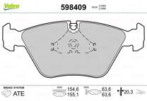 Jeu de plaquettes de frein avant