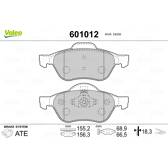 Jeu de plaquettes de frein avant VALEO - 601012
