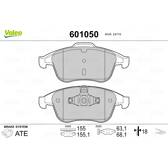 Jeu de plaquettes de frein avant VALEO - 601050