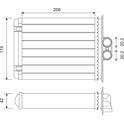 Kachelradiateur, interieurverwarming VALEO - 812118
