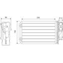 Kachelradiateur, interieurverwarming VALEO - 812215