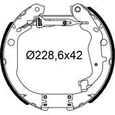 Kit de freins arrière VALEO - 554968