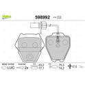 Kit pastiglie freno anteriore VALEO - 598992