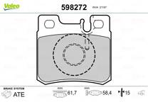 6706 MAPCO Kit pastiglie freni Assale posteriore, predisposto per