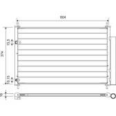 Kondensator, Klimaanlage VALEO - 812654