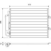 Kondensator, Klimaanlage VALEO - 814061