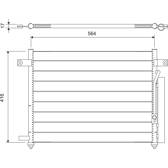 Kondensator, Klimaanlage VALEO - 818061