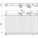 Kühler, Motorkühlung VALEO - 701214