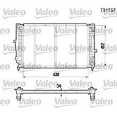 Kühler, Motorkühlung VALEO - 731757