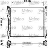 Kühler, Motorkühlung VALEO - 732737