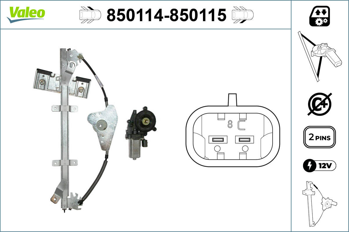 Front windows regulator