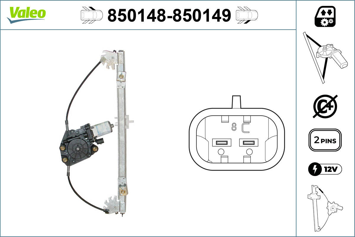 Front windows regulator
