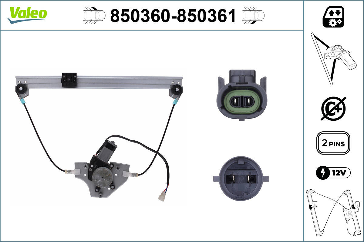 Front windows regulator