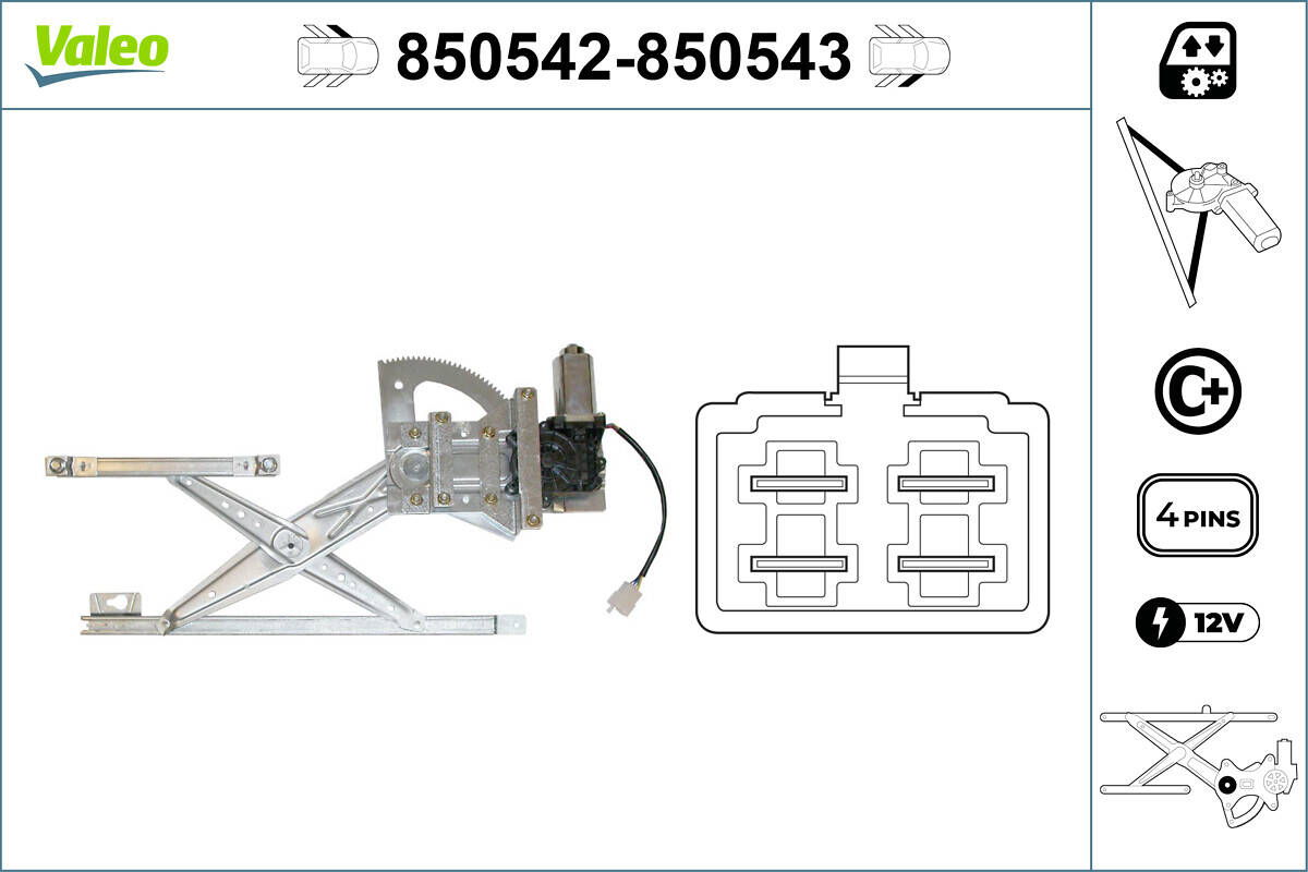Front windows regulator