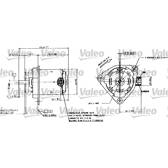 Moteur de ventilateur VALEO - 698084