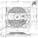 Motor elétrico, ventilador do radiador VALEO - 696119