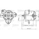Motor elétrico, ventilador do radiador VALEO - 698317