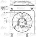 Motor elétrico, ventilador do radiador VALEO - 698552