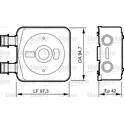 Oljekylare- motor VALEO - 818889