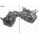 Pompa dell’acqua, raffreddamento motore VALEO - 506564