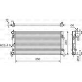 Radiador, arrefecimento do motor VALEO - 701522