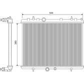 Radiador, arrefecimento do motor VALEO - 734338