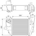 Radiador de aire de admisión VALEO - 822906