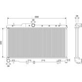 Radiador, refrigeración del motor VALEO - 701278